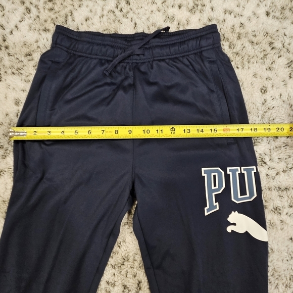 Puma Boys Size Large NWT Dark Blue Soft Fleece Jogger Sweatpants Logo - Picture 10 of 14
